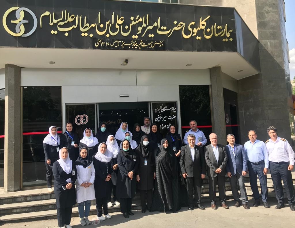 اعتباربخشی خرداد ۱۴۰۱با حضور ارزیاب ارشد جناب آقای دکتر ملکی و ارزیاب بالینی سرکار خانم همتی